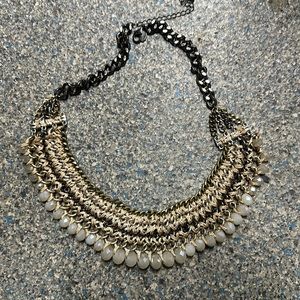 Express Beaded Chain  Statement Necklace